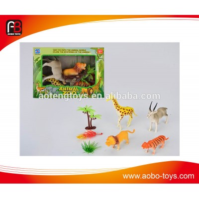 Cartoon zoo animal toys for kids animal set toys