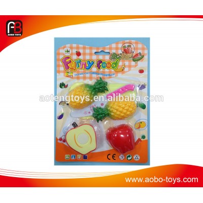 Funny kids plastic cut fruit set for sale