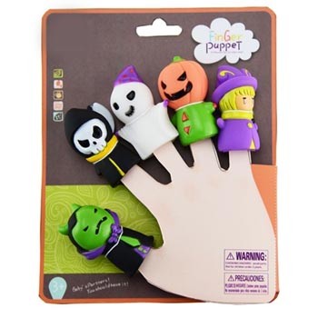 Halloween Finger Puppet Toy Plastic Rubber Toy For Kids