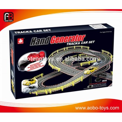 Reality rail track car toy race track