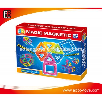 Funny magnetic building sets 26 PCS magic block set