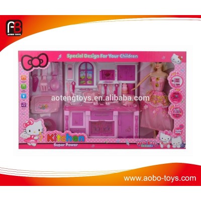 Funny mini diy plastic toy kitchen sets toys for kids