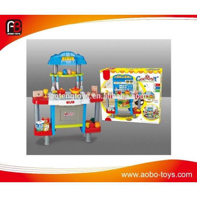 Kitchen Play Set Series-Fashion over every family toys tableware with light set for kids