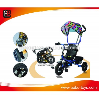 Newest design kids folding tricycle child tricycle