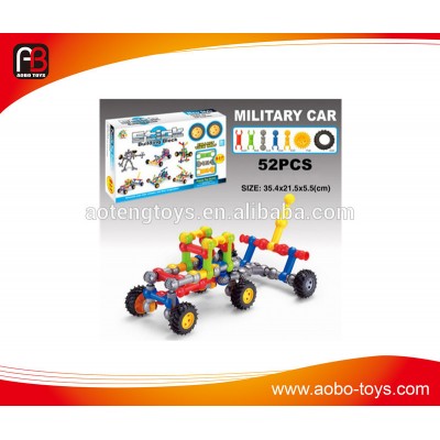 Best gift 52 PCS car building block for kids toys