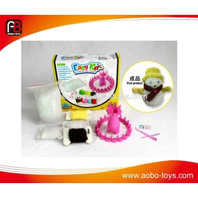 Funy diy toy easy knitting wool toy for kids