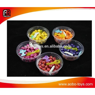 Kids colorful funny plastic bead set for diy play