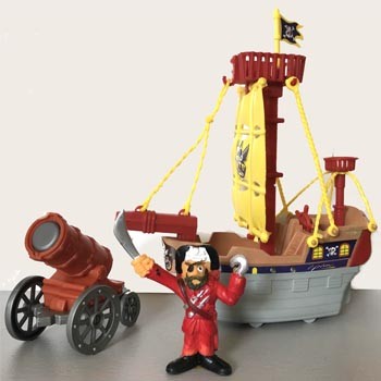 Promotional Gift Cosplay Plastic Pirate Play Set For Kid Toy